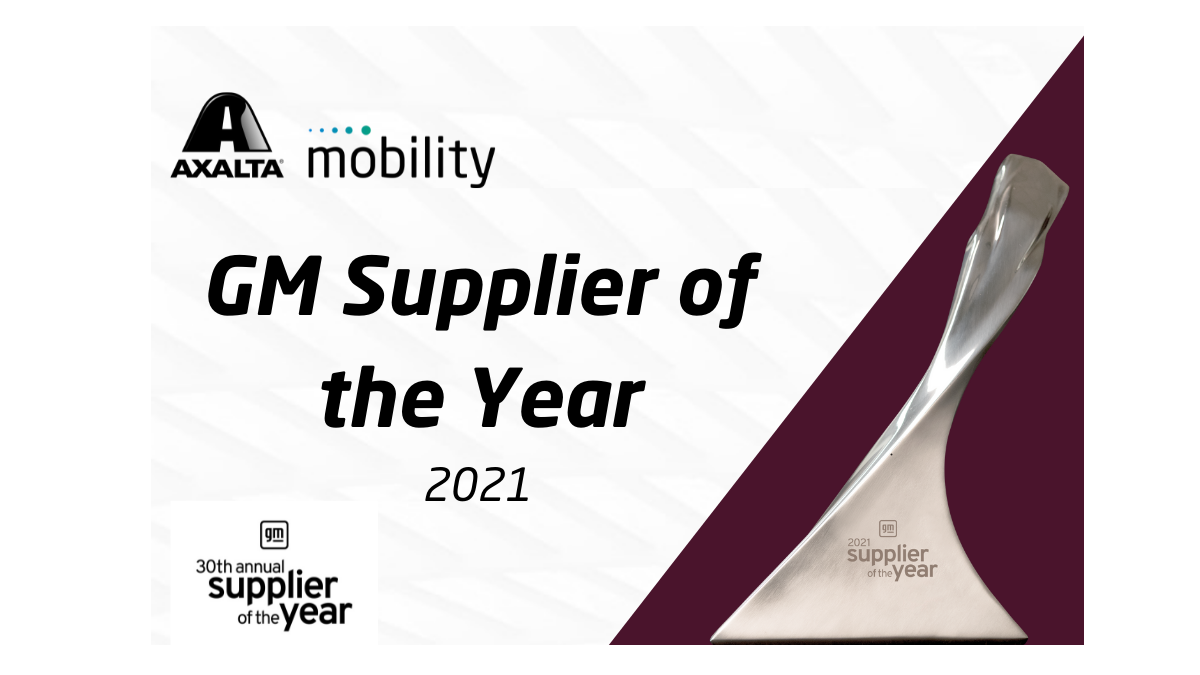Axalta Mobility named a 2021 General Motors Supplier of the Year
