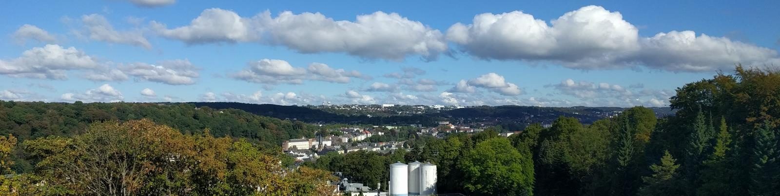 Luftaufnahme der Produktionsstätte in Wuppertal, Deutschland