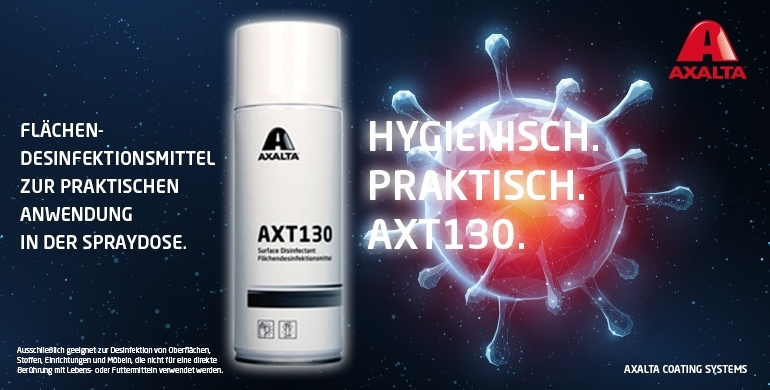 Axalta bringt Desinfektionsmittel aus der Spraydose auf den Markt