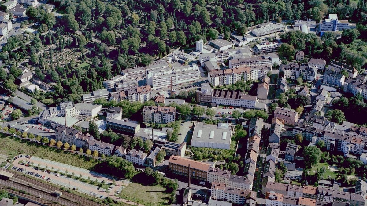 Axalta Wuppertal Werk 1 Luftaufnahme