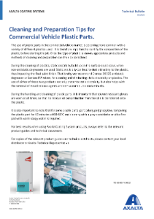 Cleaning and Preperation Tips For Commercial Vehicle Plastic Parts