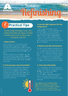 Practical Tips for Summer Refinishing Practical Tips for Summer Refinishing