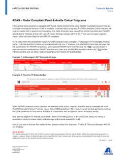 Microsoft Word - TD6074 ADAS Radar Compliant Paint Formulations and Axalta colour programs V1 0923