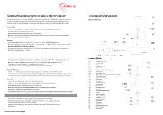 Bedienungsanleitung Audurra Pumpspruhflasche