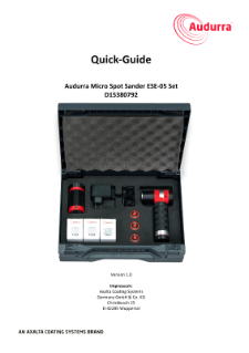 Quick-Guide Audurra Micro Spot Sander ESE-05 Set