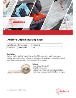 Audurra Duplex Masking Tape