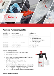 Audurra Pumpspraybottle