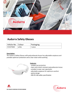 Audurra Safety Glasses