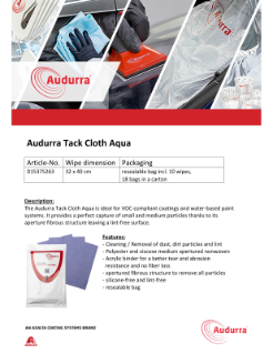 Audurra Tack Cloth Aqua