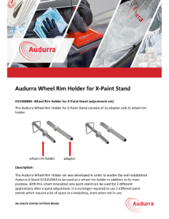 Audurra Wheel Rim Holder for X-Paint Stand