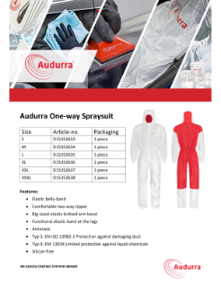 Audurra One-Way Spraysuit