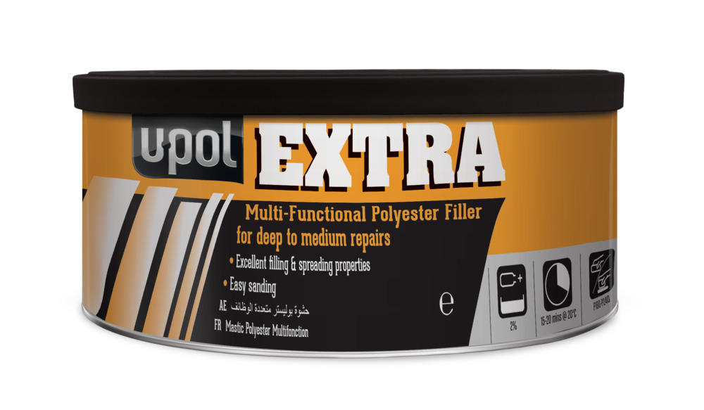 UPOL EXTRA MultiFunctional Polyester Filler for deep to medium repairs